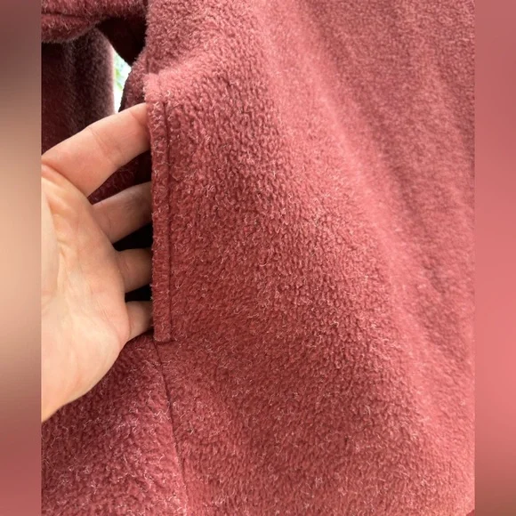 Nike Therma Funnel Neck Sweatshirt Fleece Pullover Large Burgundy Mauve - Picture 12 of 16